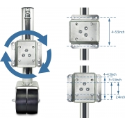 1500lbs dual wheel Boat Trailer Jack