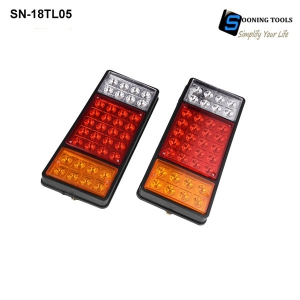 LED Tail Lights 12V Trailer Truck Ute Caravan Rear Tail Lamps 36LED 3-Color